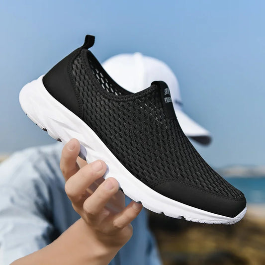 Men Shoes Summer Casual Sneakers Mesh Breathable Men'S Walking Shoes Lightweight Sport Running Shoes Big Size 49-36 Zapatos