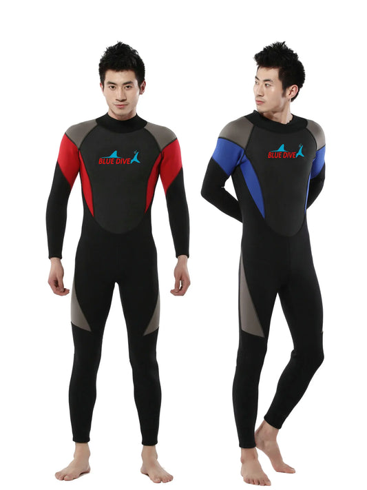 Diving Suit 3mm One-Piece Men's Thermal Wet Suit Scuba Diving Neoprene Surfing Spearfishing scuba diving  wetsuit  cressi