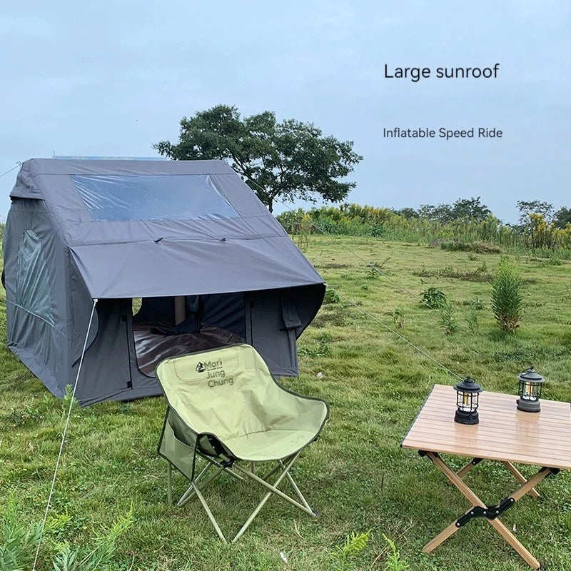 Manufacturer Oxford Fabric Outdoor Inflatable House Tent Waterproof  Custom Luxury Glamping Inflatable Tent Outdoor Camping