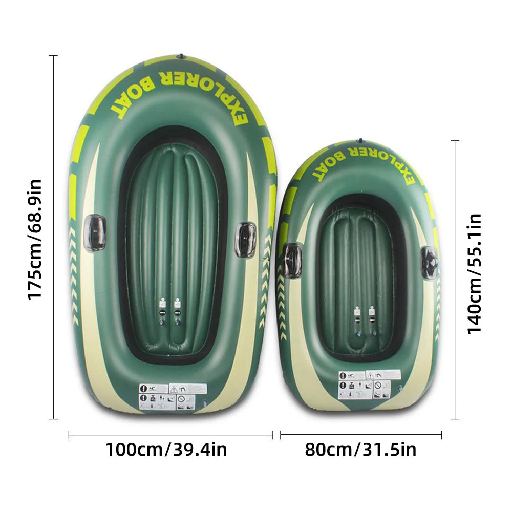 Pvc Inflatable Double Kayak High Quality Canoe Motor Boat Suitable For Fishing Rafting Diving Water Transport