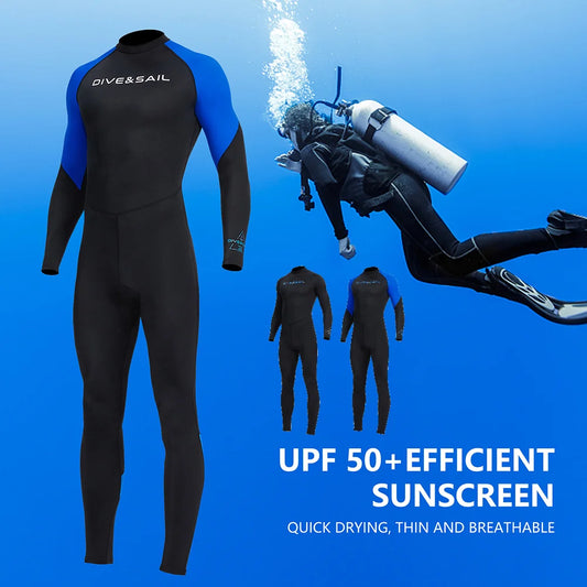 Men Diving Suit Cold Proof Sunscreen Snorkeling Surfing Swimsuit Warm with Zipper Anti-scratch Breathable Water Sports Equipment