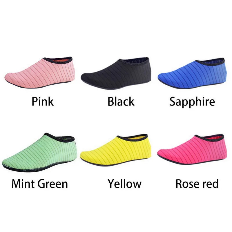 Summer Water Shoes Men Socks Sneakers Swimming Shoes Aqua Beach Socks Big Plus Size Sneaker For Men Striped Colorful Shoes Kids