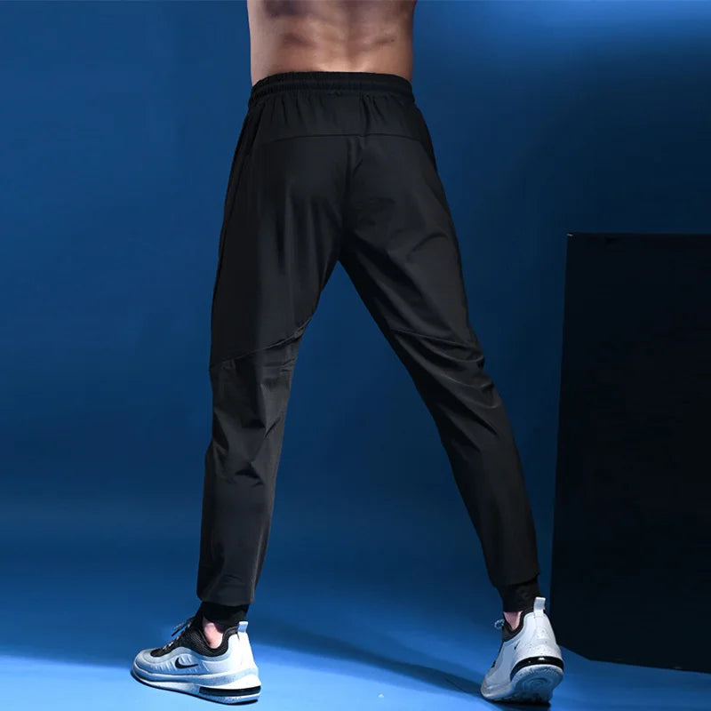 Sports Running Pants Men's Breathable Fitness Training Jogging Sweatpants Basketball Tennis Trousers Gyms Track Elastic Pants