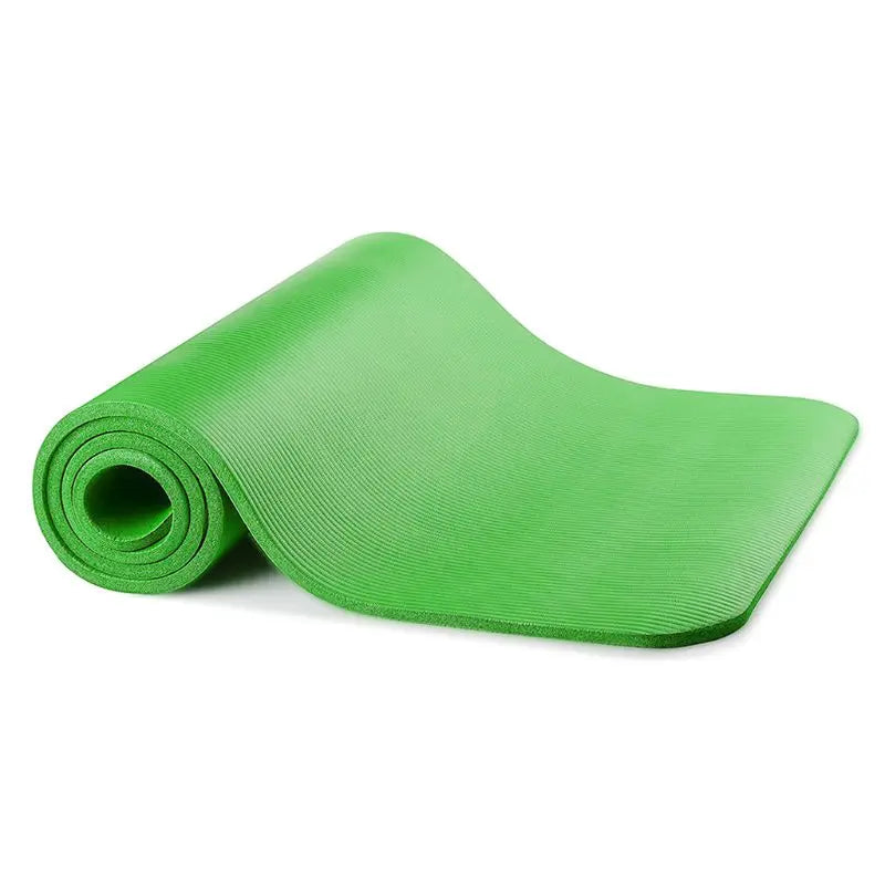 1 Set Yoga Mat for Extra Thick 1cm Pilates Fitness Cushion Non Slip Exercise Pad