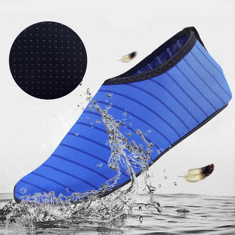 Summer Water Shoes Men Socks Sneakers Swimming Shoes Aqua Beach Socks Big Plus Size Sneaker For Men Striped Colorful Shoes Kids