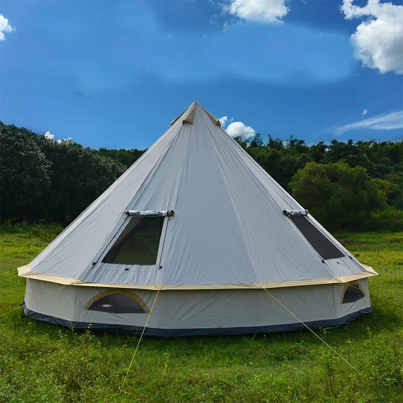 6 8 10 Person Glamping Mongolia Yurt Teepee Family Outdoor Tent Camping Travel Hiking Antistorm UV Car Canopy Beach Awning