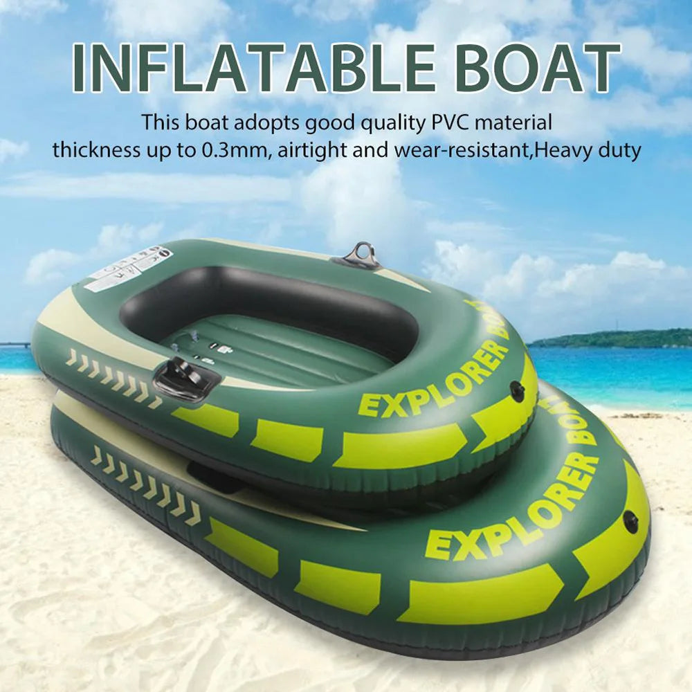 Pvc Inflatable Double Kayak High Quality Canoe Motor Boat Suitable For Fishing Rafting Diving Water Transport