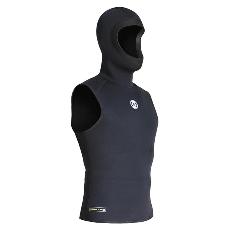 Hooded Scuba Diving Vest 3mm Neoprene Men Wet Suit Snorkeling Vest with Cap for Swimming