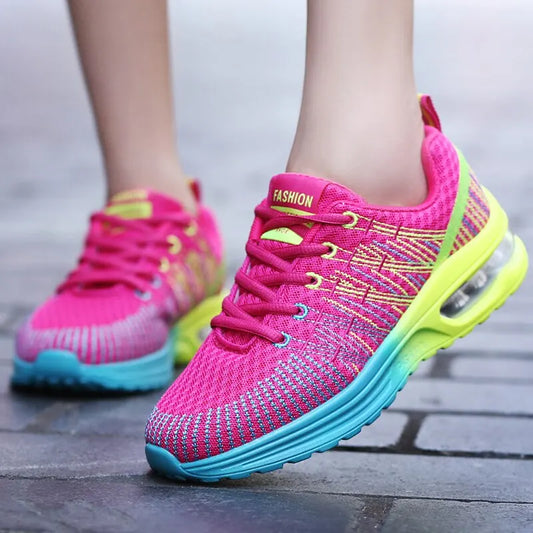 Women Shoes Running Shoes For Women Outdoor Elastic Jogging Sneakers Air Cushion Sports Shoes Tennis