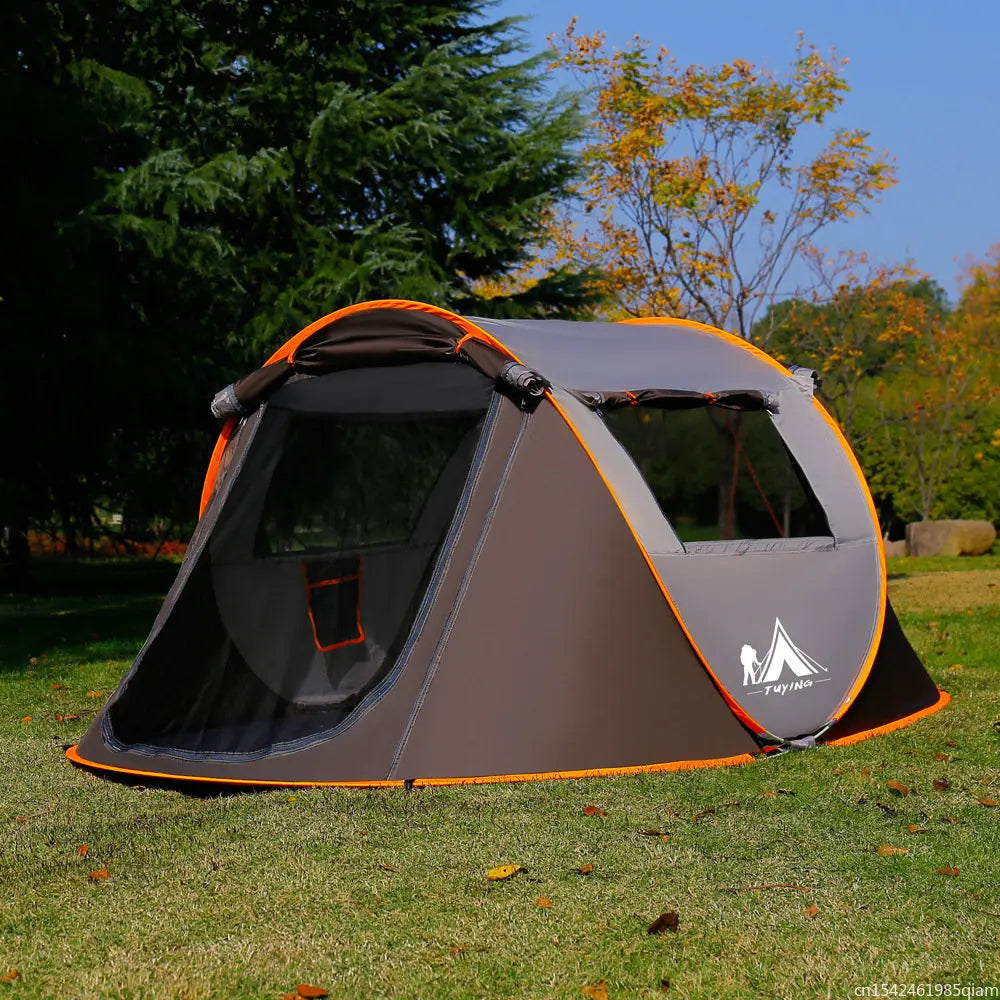 Outdoor Pop up Tent Full-Automatic Instant Unfold Rain-Proof Tent Family Ultralight Portable Dampproof Camping Tents for Tourism