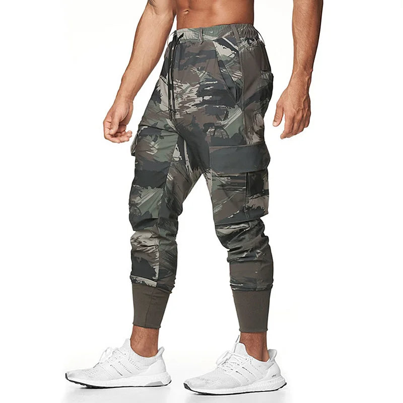 Gym Men's Camo Sport Pants Man Fitness Joggers Running Workout Pants Sportwear Casual Trousers Male Cargo Pants Men Sweatpants