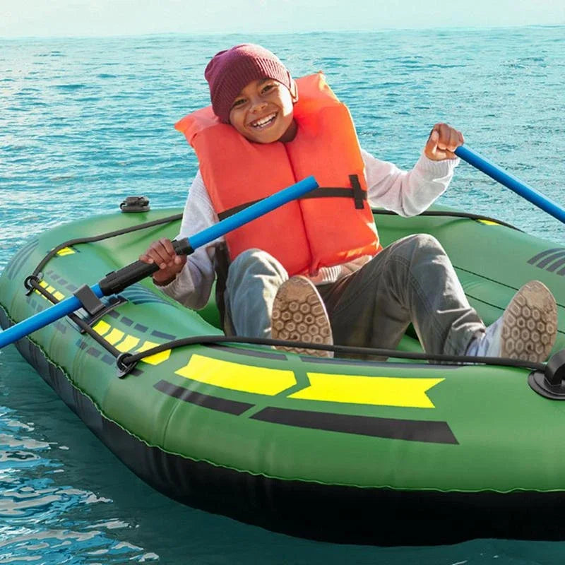 Inflatable Boat 1/2 People PVC Canoe Kayak Rubber Dinghy Thicken Foldable Drifting Fishing Boat Raft With Air Pump And Paddles