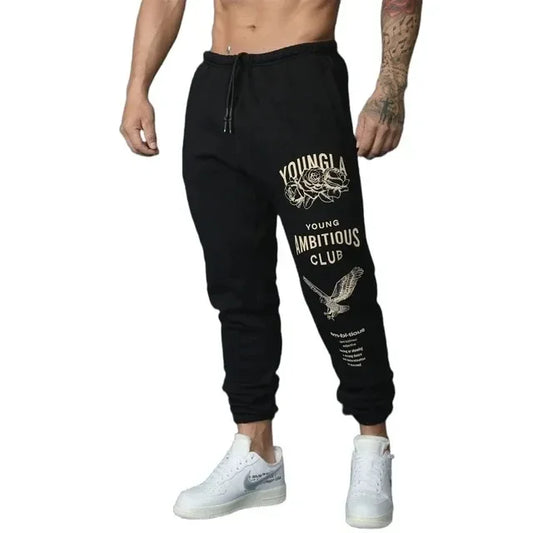 2024 Jogger Pants Men Running Sweatpants Gym Fitness Training Trousers Male Casual Fashion Print Sportswear Bottoms Trackpants