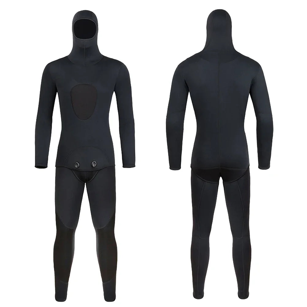 Full-body Men 3mm Neoprene Wetsuit Surfing Swimming Diving Suit for Cold Water Scuba Snorkeling Spearfishing Clothes