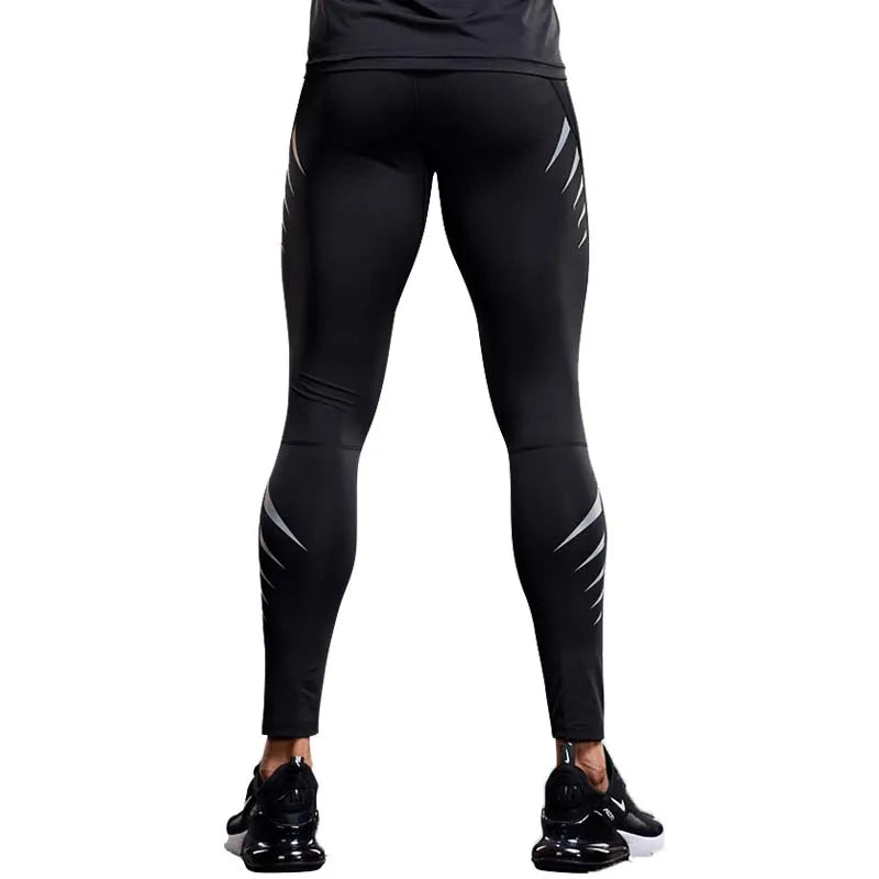 Running Pants Men Compression Tight Leggings Sports Base Layer Fitness Trousers Quick Dry Jogging Workout Training Yoga Bottoms