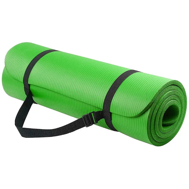 1 Set Yoga Mat for Extra Thick 1cm Pilates Fitness Cushion Non Slip Exercise Pad