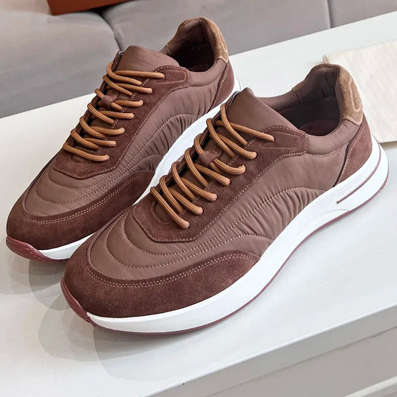 Master Quality Walking Style LP Genuine Leather Casual Sports Shoes Running Sneakers For Men