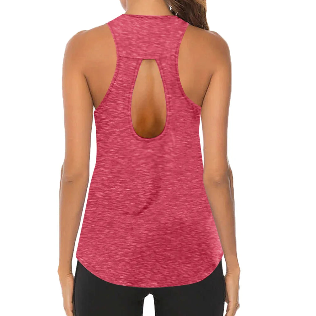 2024 Women Yoga Tops  Tank Tops Loose Thin Sports Vest Breathable Sleeveless T-shirt Gym Fitness Running Shirts Girls