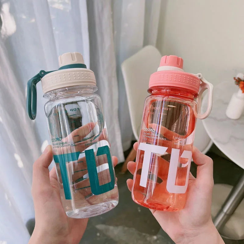 NEW Large Capacity Water Bottle Gym Fitness Drinking Bottle Outdoor Camping Climbing Hiking Sports Shaker Bottles Fashion Kettle