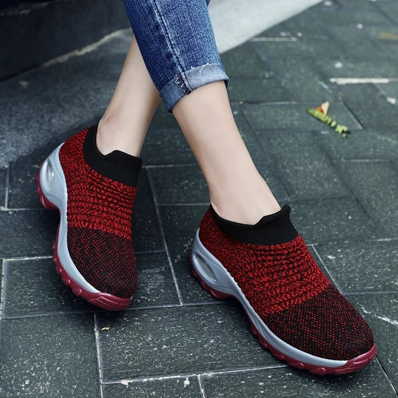 Women Running Shoes Breathable Casual Shoes Outdoor Light Weight Sports Shoes Casual Walking Sneakers Tenis Feminino Shoes