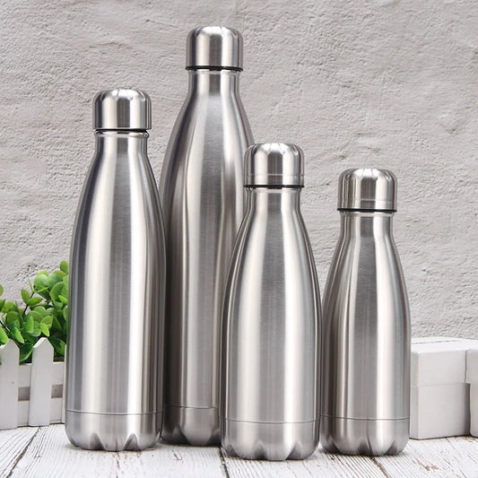 Stainless Steel Insulated Water Bottle Bowling Sports Water Bottle Sports Drink Bottle, Travel Mug, 500 750 1000ml Water Bottle