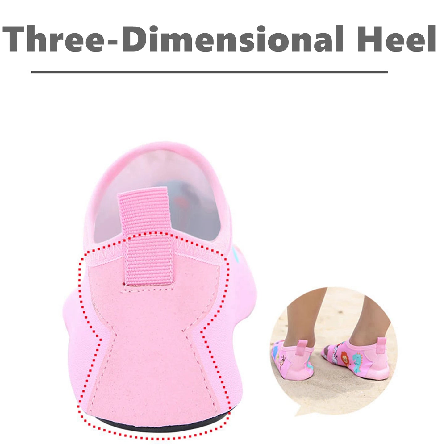 Children Water Beach Shoes Girls Swimming Shoes Quick-Drying Aqua Shoes Boys Soft Floor Indoor Slippers Snorkeling Swim Socks