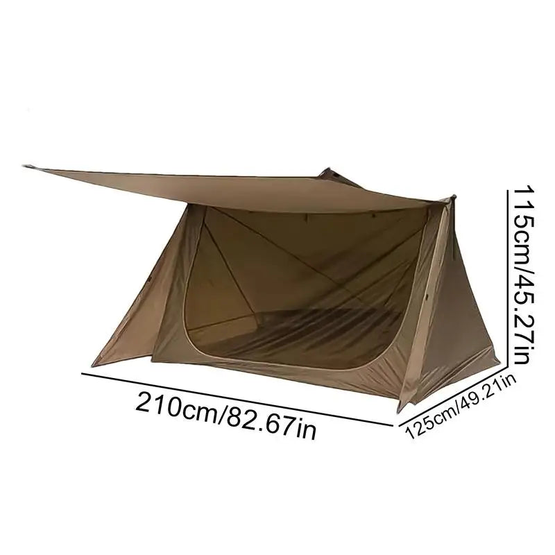 2-Person Outdoor Ultralight Camping Tent Professional Rodless Tent Waterproof Camping Hiking Travel Tent