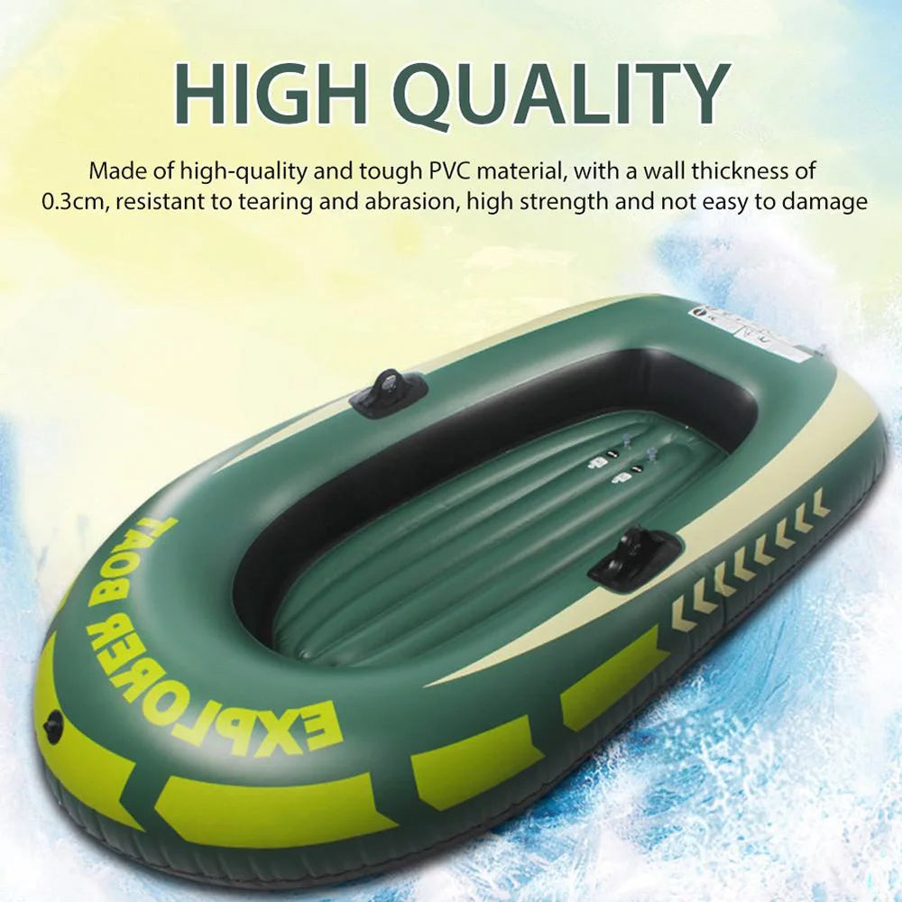 Pvc Inflatable Double Kayak High Quality Canoe Motor Boat Suitable For Fishing Rafting Diving Water Transport