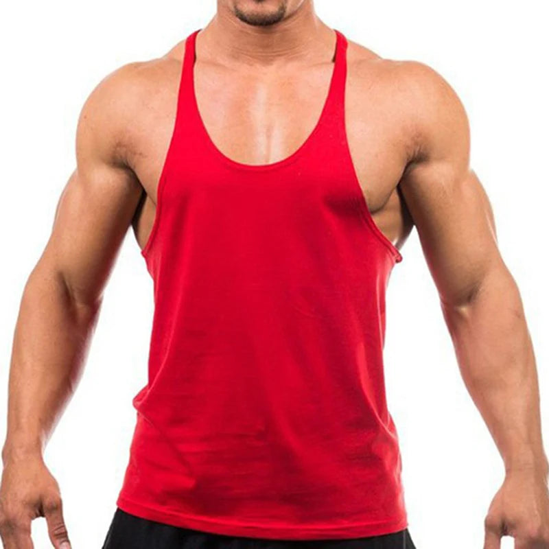 2023 New Bodybuilding Brand Jogger Gym Singlet Training Bodybuilding Tank Top Vest Shirt Sleeveless Fitness Cotton Shirt For Men