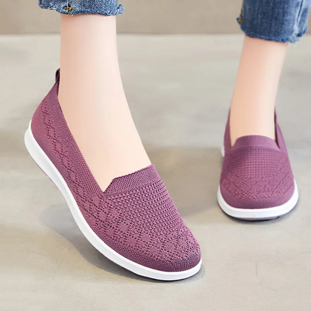 Sneakers Shoes Women Running Summer Breathable Walking Woven Shoe Anti-slip Handmade Weave Lightweight Female Flats Casual Shoe