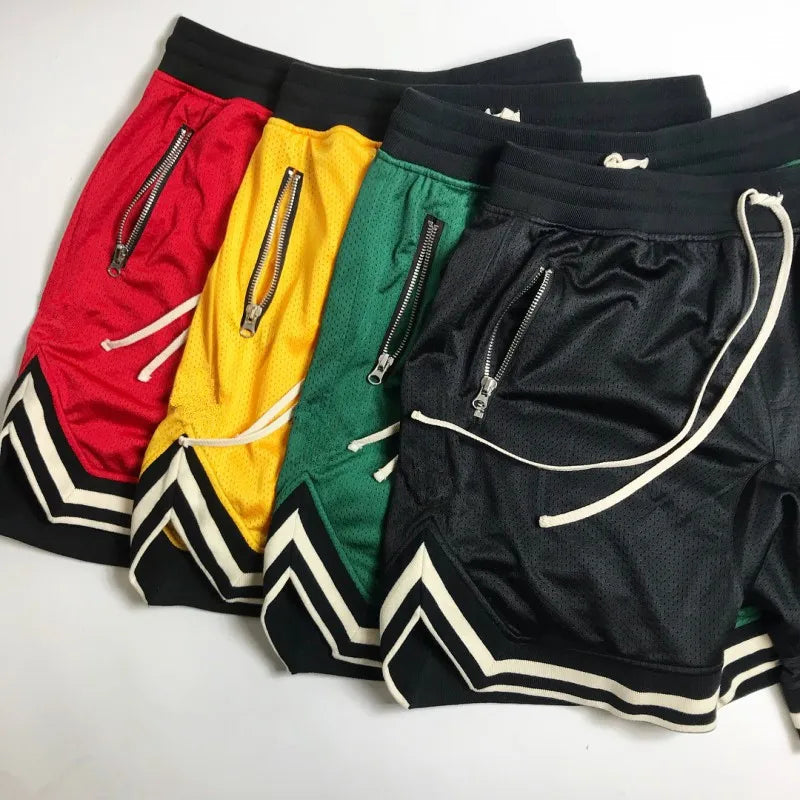 2022 Gym Shorts Men Mesh Running Shorts Men Quick Dry Loose Sport Basketball Training Shorts Male Sportswear Summer Men Shorts