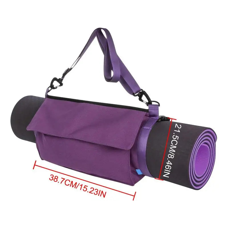 Yoga Mat Bag Carrier Multifunctional Yoga Mat Holder Full-zip Exercise Yoga Mat Carrier Bag Easy Access Zipper Adjustable Strap