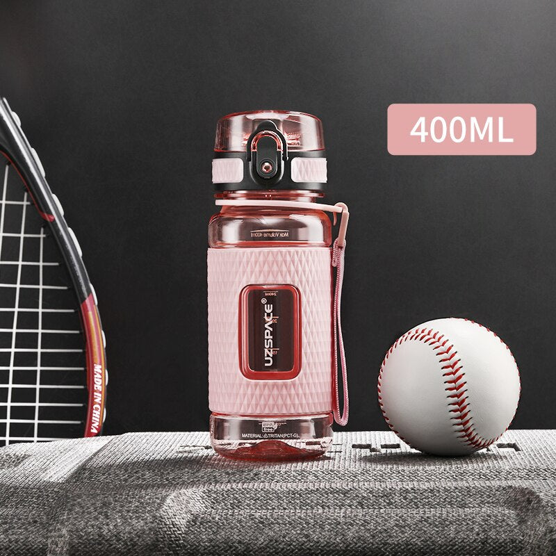 UZSPACE Sports Water Bottles BPA Free 1000ml Portable Leakproof Drop-proof Plastic Drink Bottle Summer Outdoor Tour Gym Tea Cup