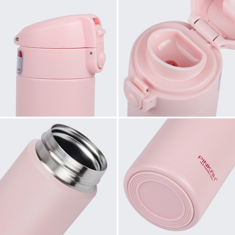 Pinkah Thermos 500ml Leak-proof Stainless Steel Vacuum Flasks Coffee Tea Milk Travel Mug Thermo Bottle Gifts Thermocup For Car