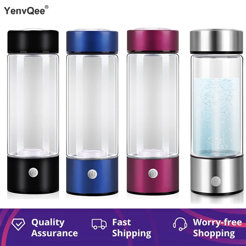 YenvQee3 Minutes Mode High Concentration Hydrogen Water Generator,Water Filter Bottle,Water Ionizer Maker,Dead Live Water Device