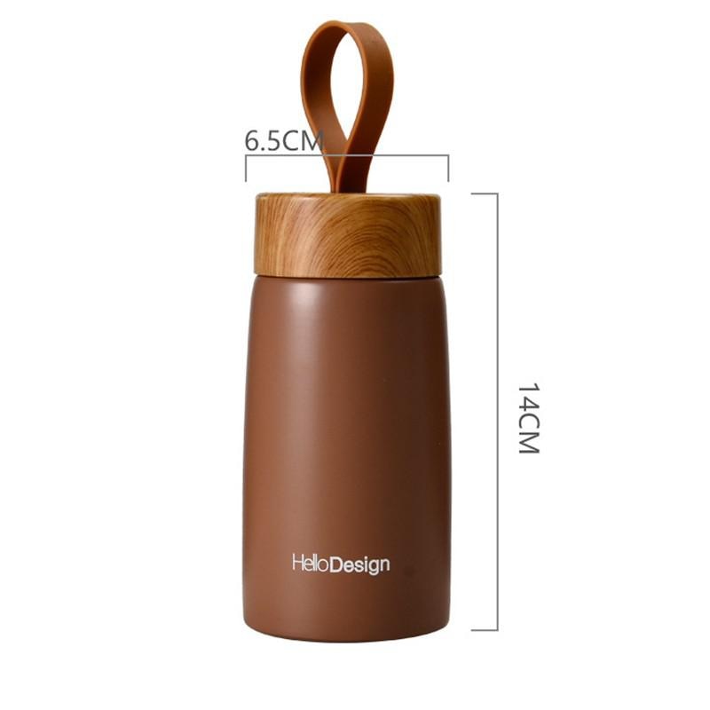 280ml Creative Fashion Insulation Coffee Cup Stainless Steel Thermos Bottle Cute Mini Water Bottle Portable Outdoor Travel Mug