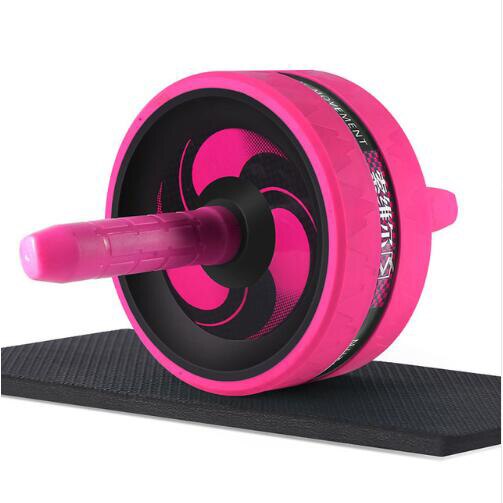 KoKossi Fashion Keep Fit Wheels No Noise Abdominal Wheel Ab Roller With Mat For Arm Waist Legs Exercise Gym Fitness Equipment