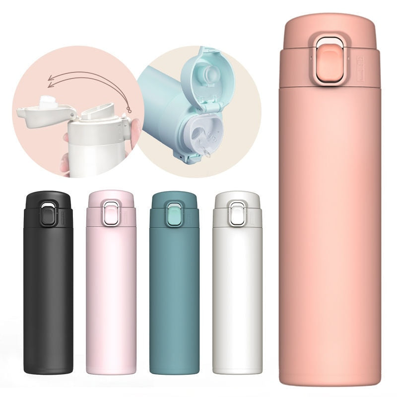 High Quality Portable Thermos Bottle Girl/Boy Stainless Steel Water Bottle Vacuum Flasks Insulated Cup High Capacity Student Tra