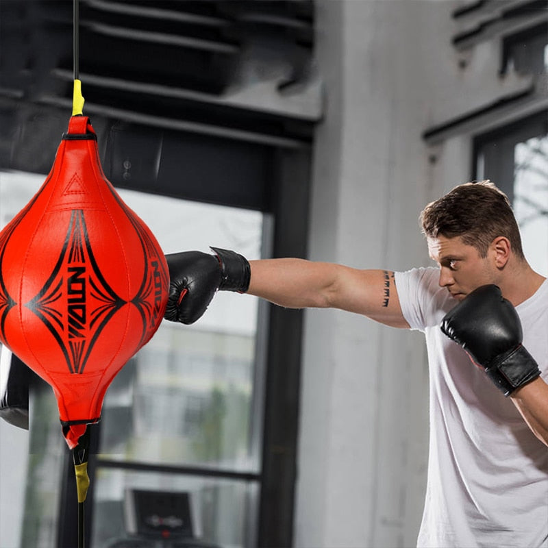 2021 Punching Ball PU Pear Boxing Bag Training Reaction Speed Speed Balls Muay Thai Punch Boxe Fitness Sports Equipment Training