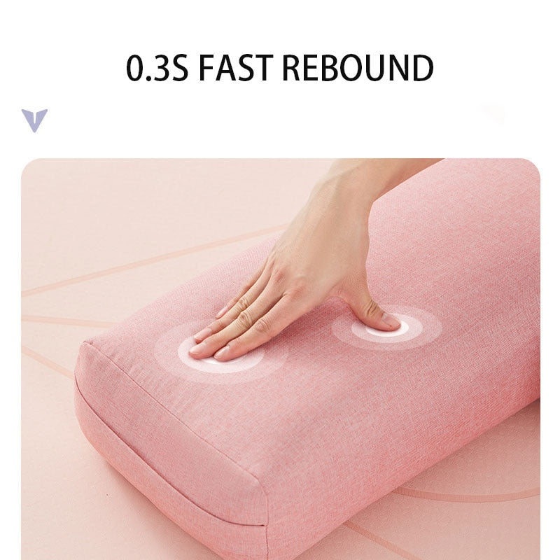 Cotton and linen texture Square Yoga Pillow Sponge Lining Fitness High Elastic Yoga Mat Yoga Mat Yoga Accessories Yoga Pillar