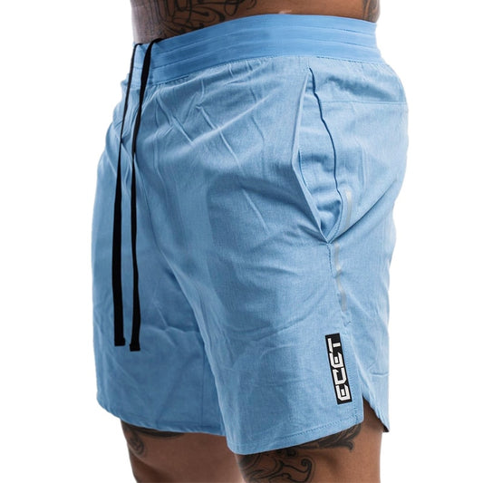 New Men Fitness Bodybuilding Shorts Man Summer Gyms Workout Male Breathable Quick Dry Sportswear Jogger Beach Short Pants