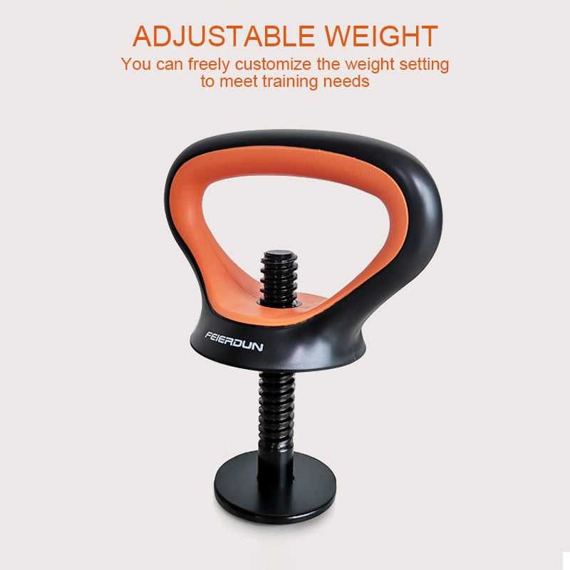 Adjustable Fitness Kettlebell Handle For Use With Weight Plates Home Gym Workout Comfortable Kettle Bell Grip Dumbbell Equipment