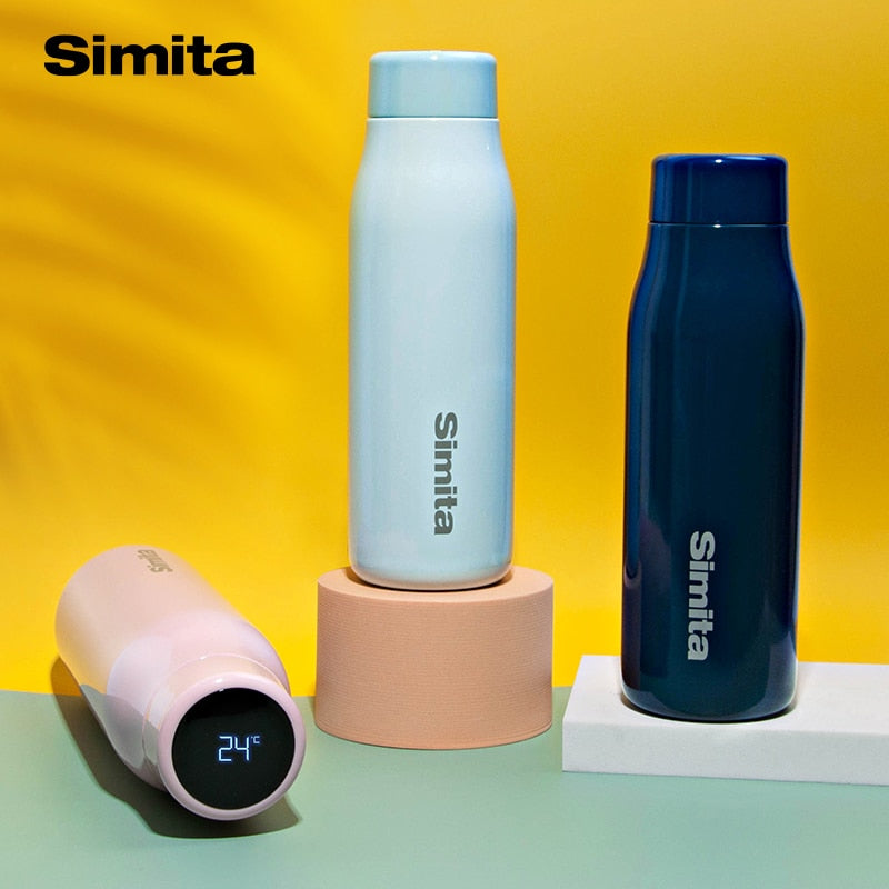 Simita Smart Temperature Display Vacuum Flask Coffee Thermos Bottle 304 Stainless Steel Thermos For Tea BPA Free 500ML