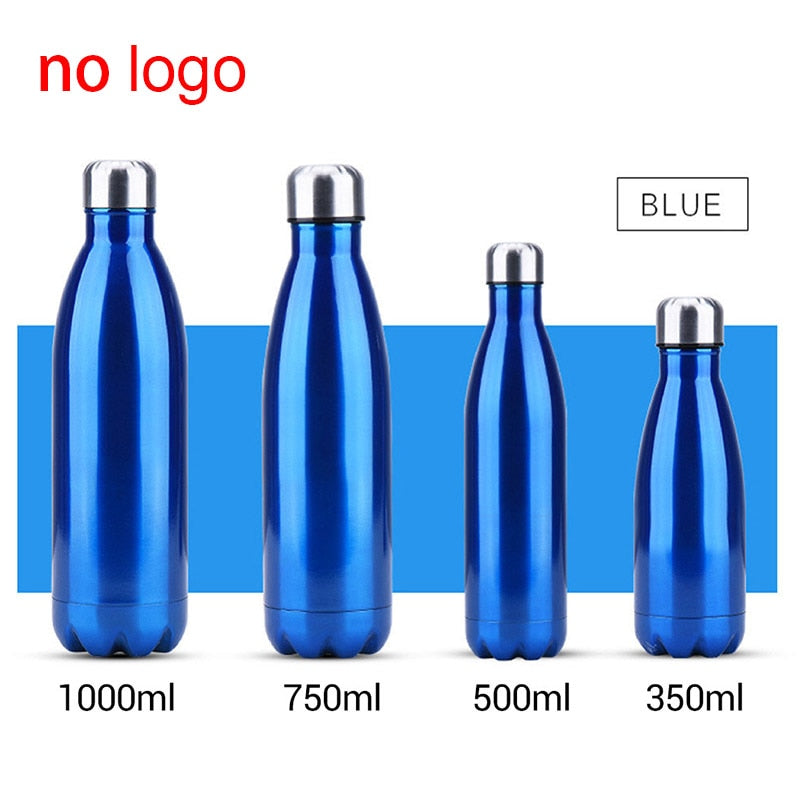 Custom Logo Double-Wall Insulated Vacuum Flask Stainless Steel Bottle for Water Bottles Thermos Gym Sport Shaker Botella De Agua