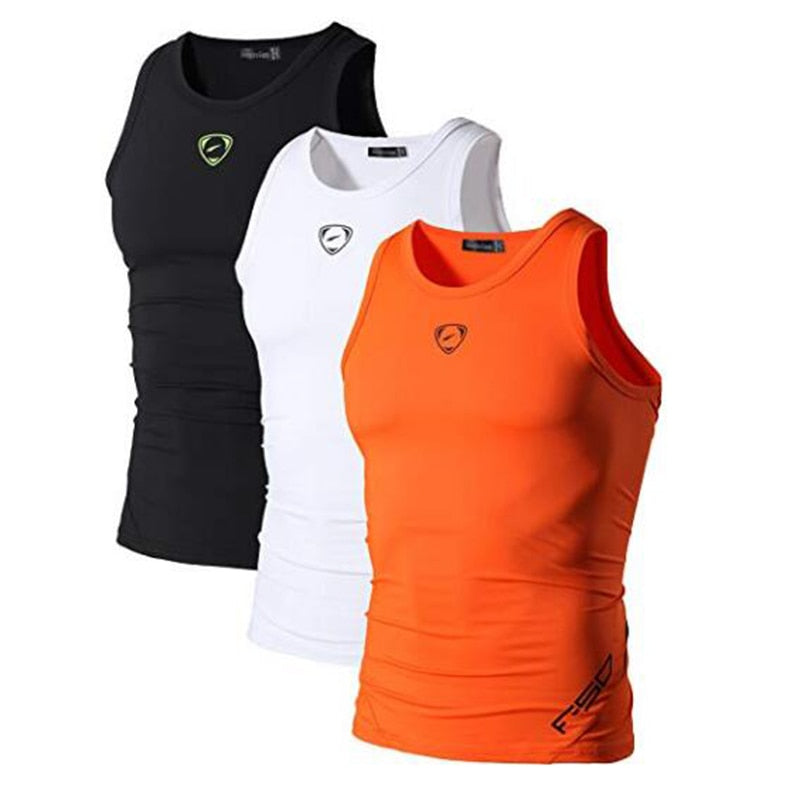 Jeansian 3 Pack Sport Tank Tops Tanktops Sleeveless Shirts Running Grym Workout Fitness LSL3306 PackA