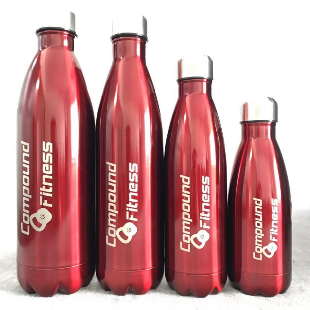 Custom Logo Double-Wall Insulated Vacuum Flask Stainless Steel Bottle for Water Bottles Thermos Gym Sport Shaker Botella De Agua