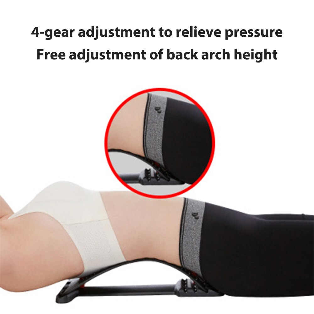 Back Massager Back Lumbar Stretcher Multi-Level Lumbar Support Spinal Muscle Pain Relief Treatment Stretcher Equipment Massage