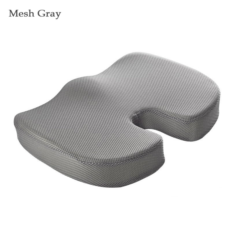 Orthopedics Hemorrhoids Seat Cushion Memory Foam Car Rebound Cushion Office Chair Lumbar Support Pain Relief Breathable Pillow