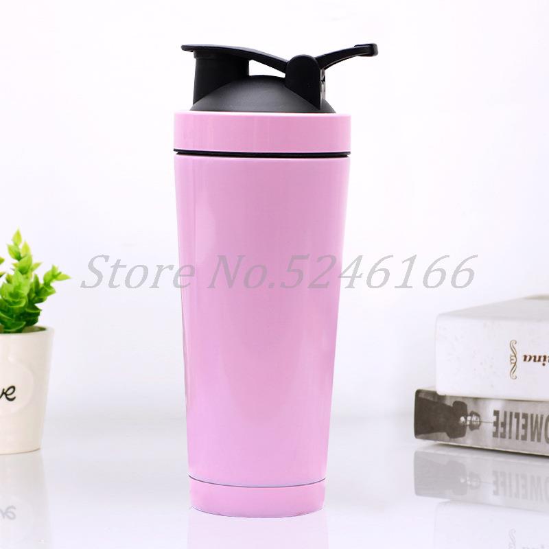 750ml gym sport portable water bottle stainless steel double wall vacuum insulated Protein Shaker water bottle