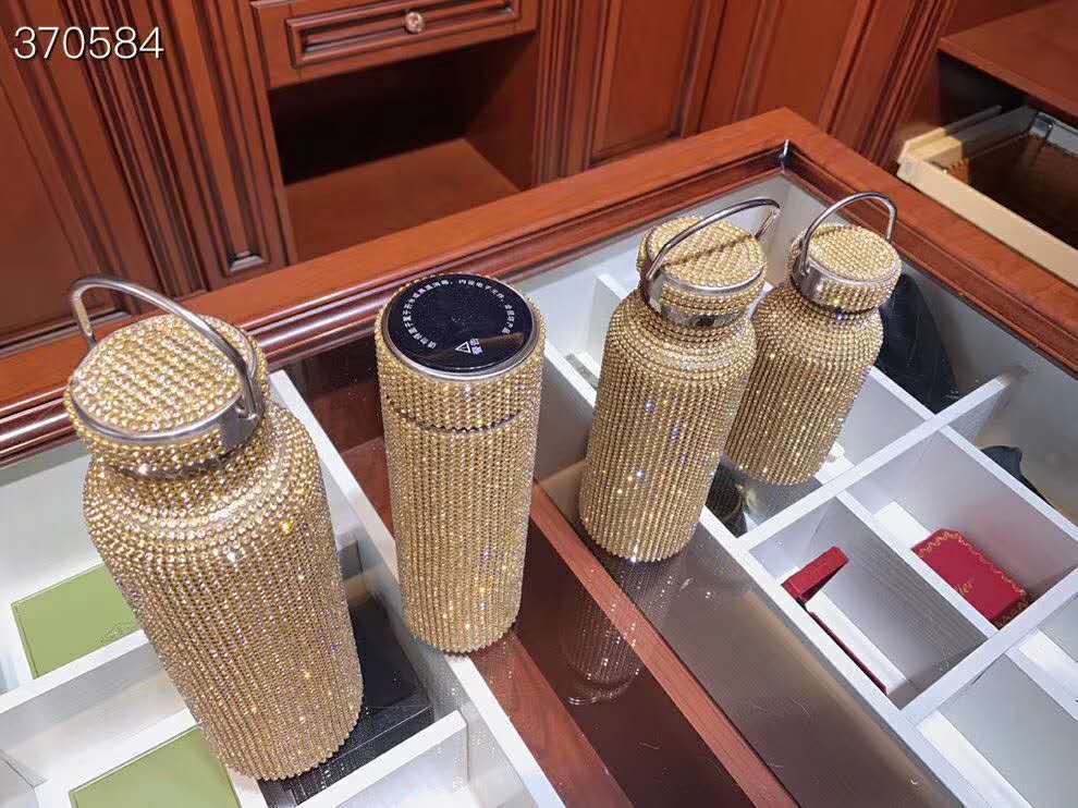 Diamond Thermos Vacuum Flask Bling Hot Water Thermos Stainless Steel Thermos Bottle Sparkling Large Insulated Bottle Coffee Mug